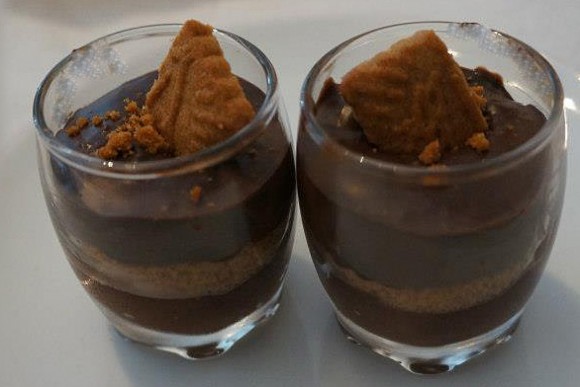 mousse au chocolat et speculos