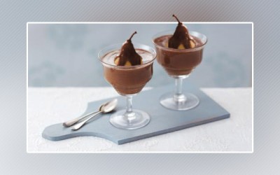 Mousse au Chocolat Noir aux Poires