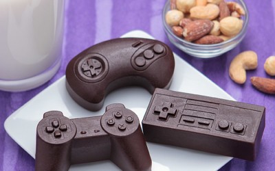 Joystick en chocolat
